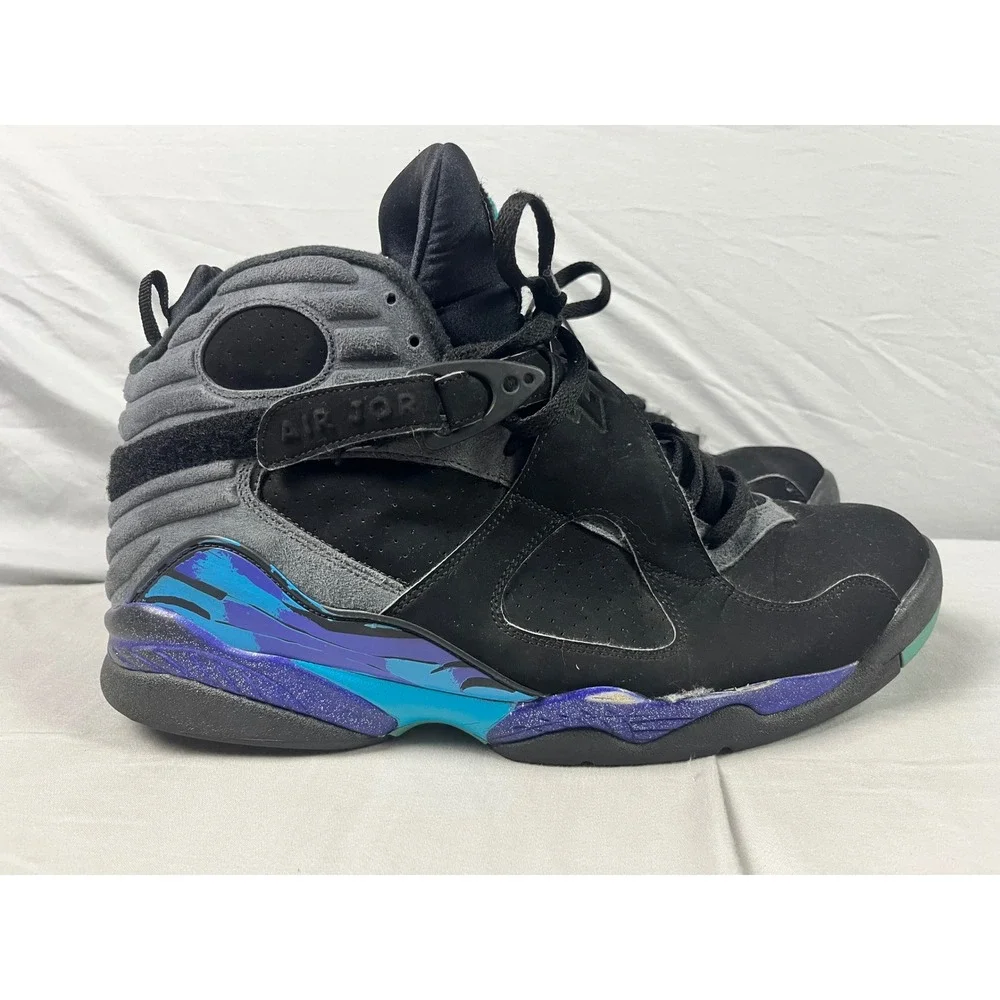 Air Jordan 8 Retro Aqua 2015 Mens Size 14 Black Bright Concord 305381-025 Retro